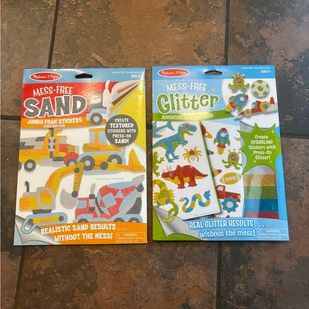 Melissa & Doug Mess-Free Sand and Glitter Sticker Set